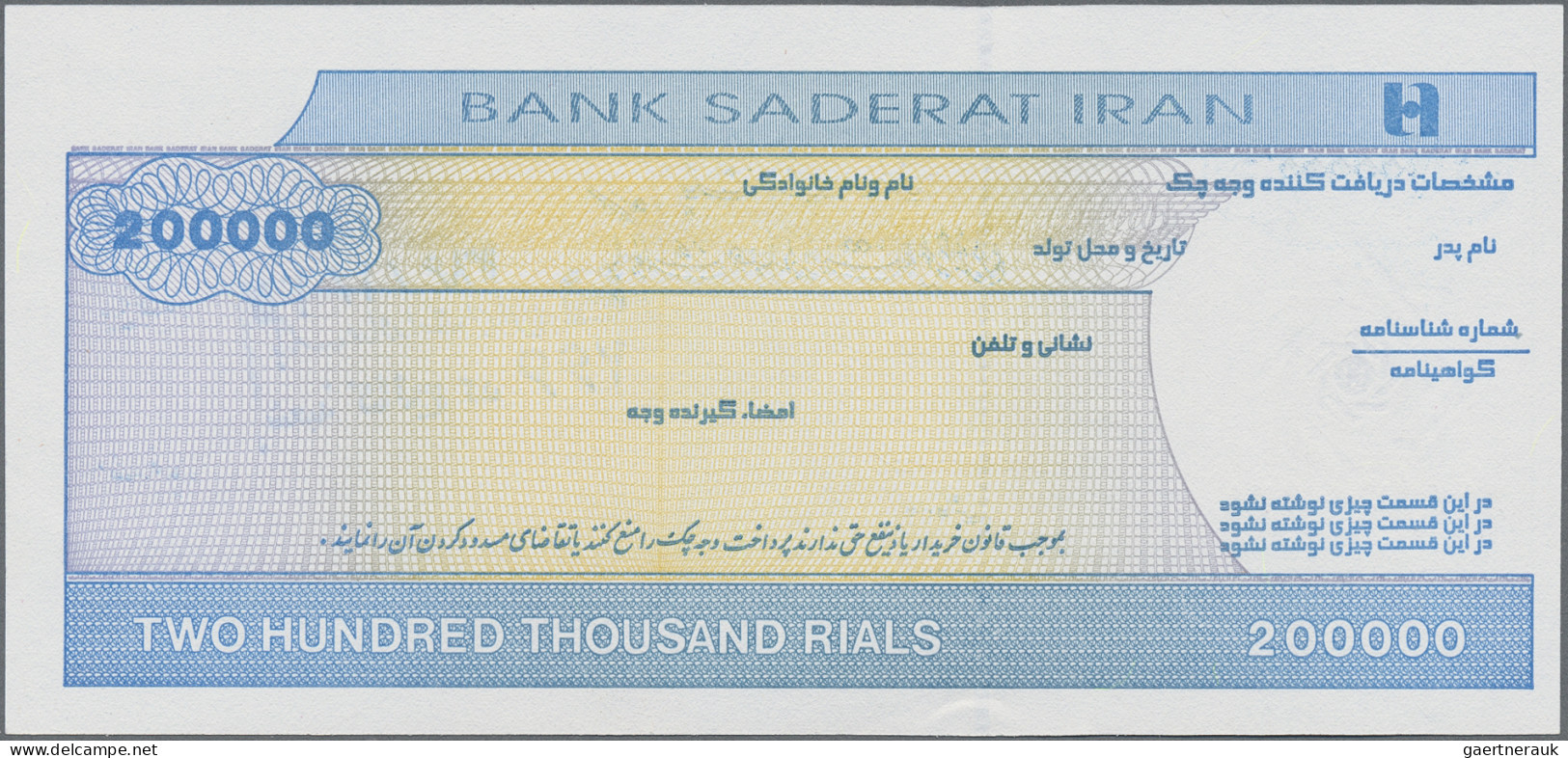 Iran: Central Bank Of The Islamic Republic Of Iran, Giant Lot With 40 Banknotes, - Irán