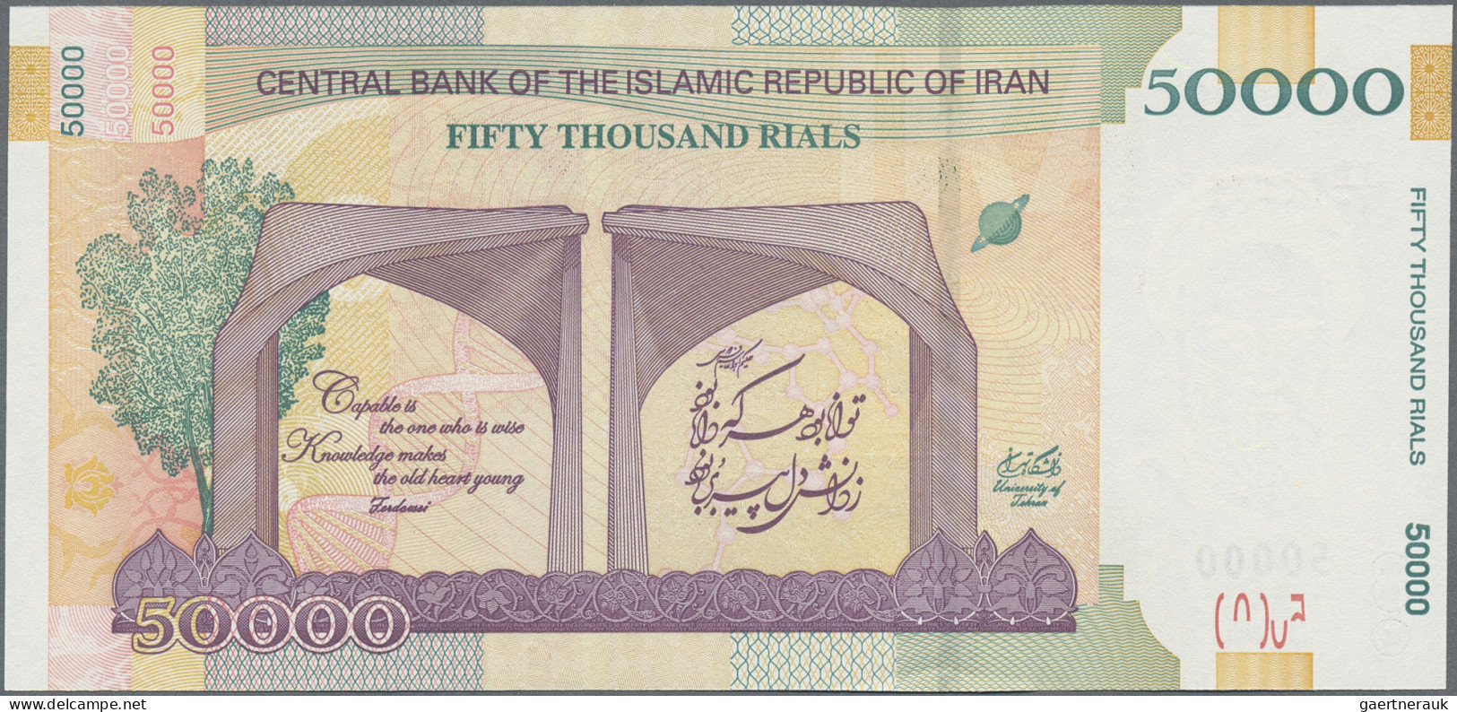 Iran: Central Bank Of The Islamic Republic Of Iran, Giant Lot With 40 Banknotes, - Irán