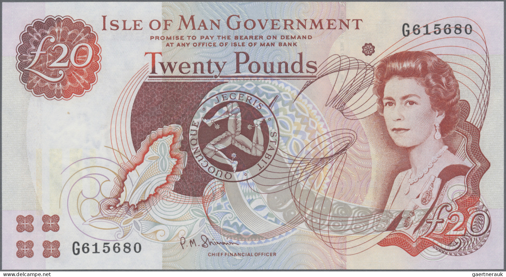 Isle Of Man: Isle Of Man Government, Lot With 6 Banknotes, Series ND(1983-2007), - Andere & Zonder Classificatie
