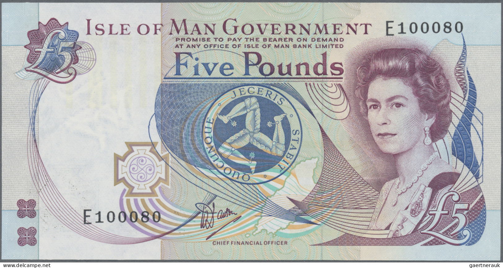 Isle of Man: Isle of Man Government, lot with 6 banknotes, series ND(1983-2007),