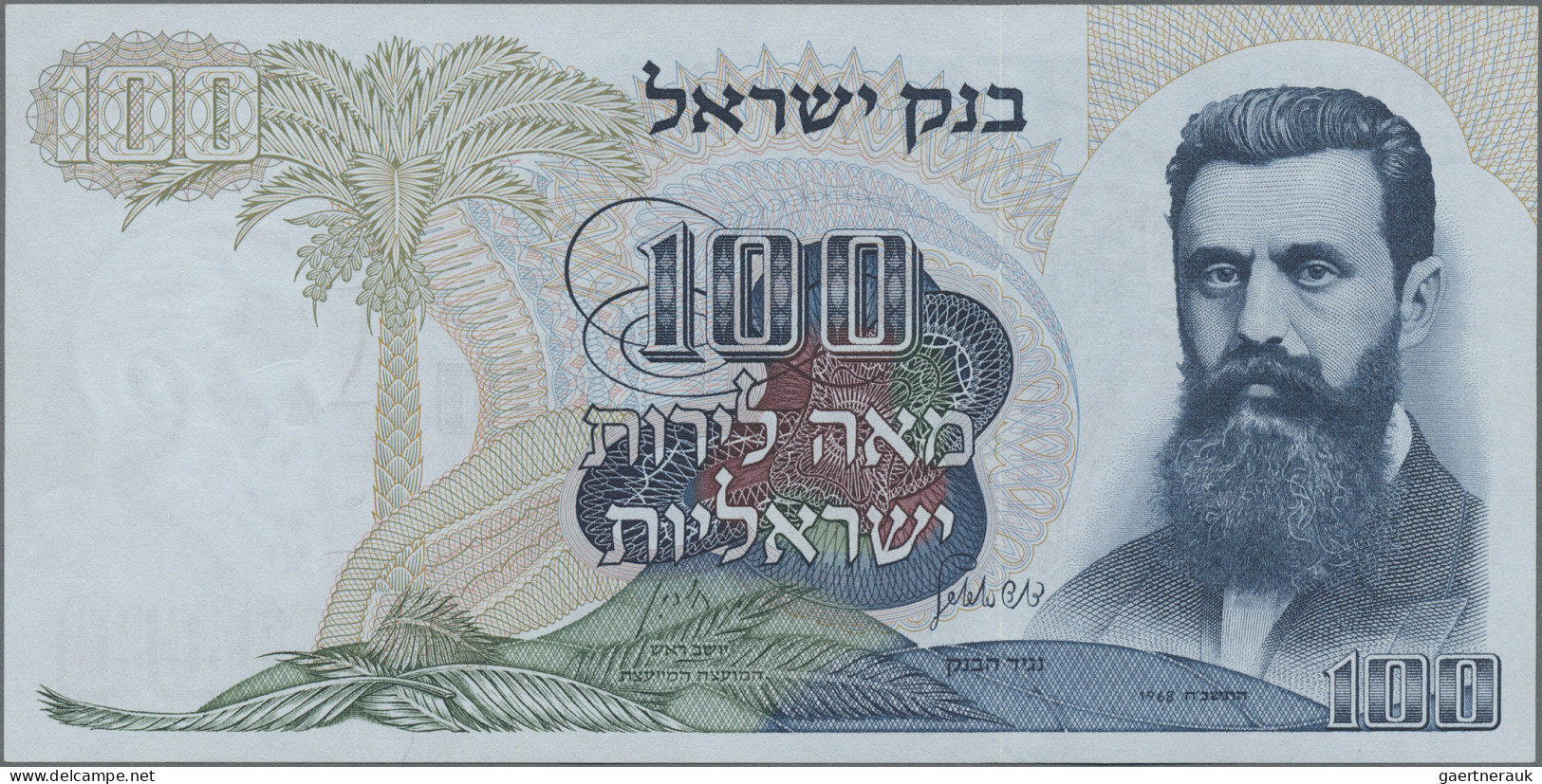 Israel: Bank Of Israel, Lot With 10 Banknotes, Series 1968-1977, With 5, 2x 10, - Israël