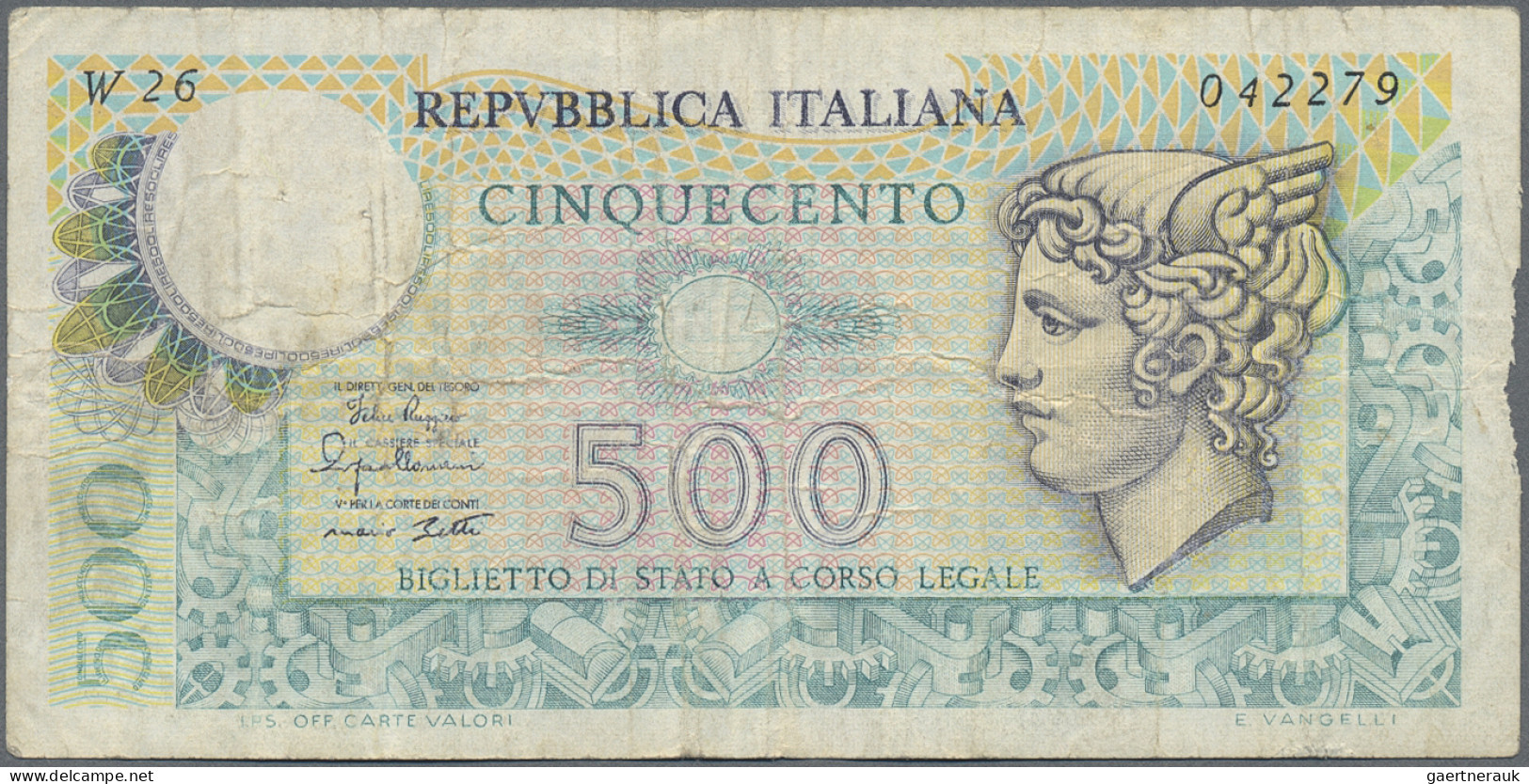 Italy: Regno d'Italia, State & Treasury Notes, lot with 25 banknotes, series 187