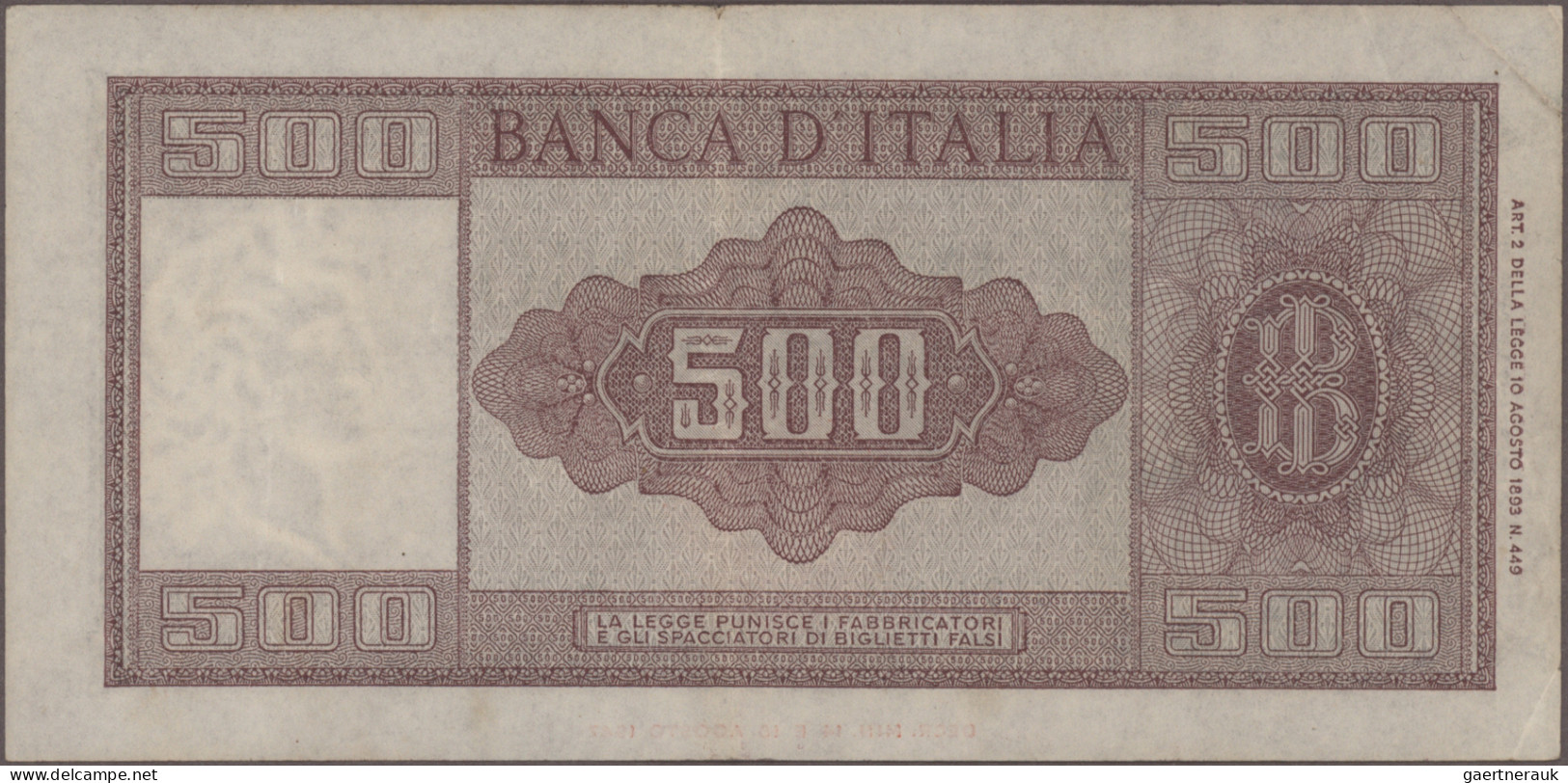 Italy: Banca D'Italia, Giant Lot With 66 Banknotes, Series 1966-1997 With A Lot - Autres & Non Classés
