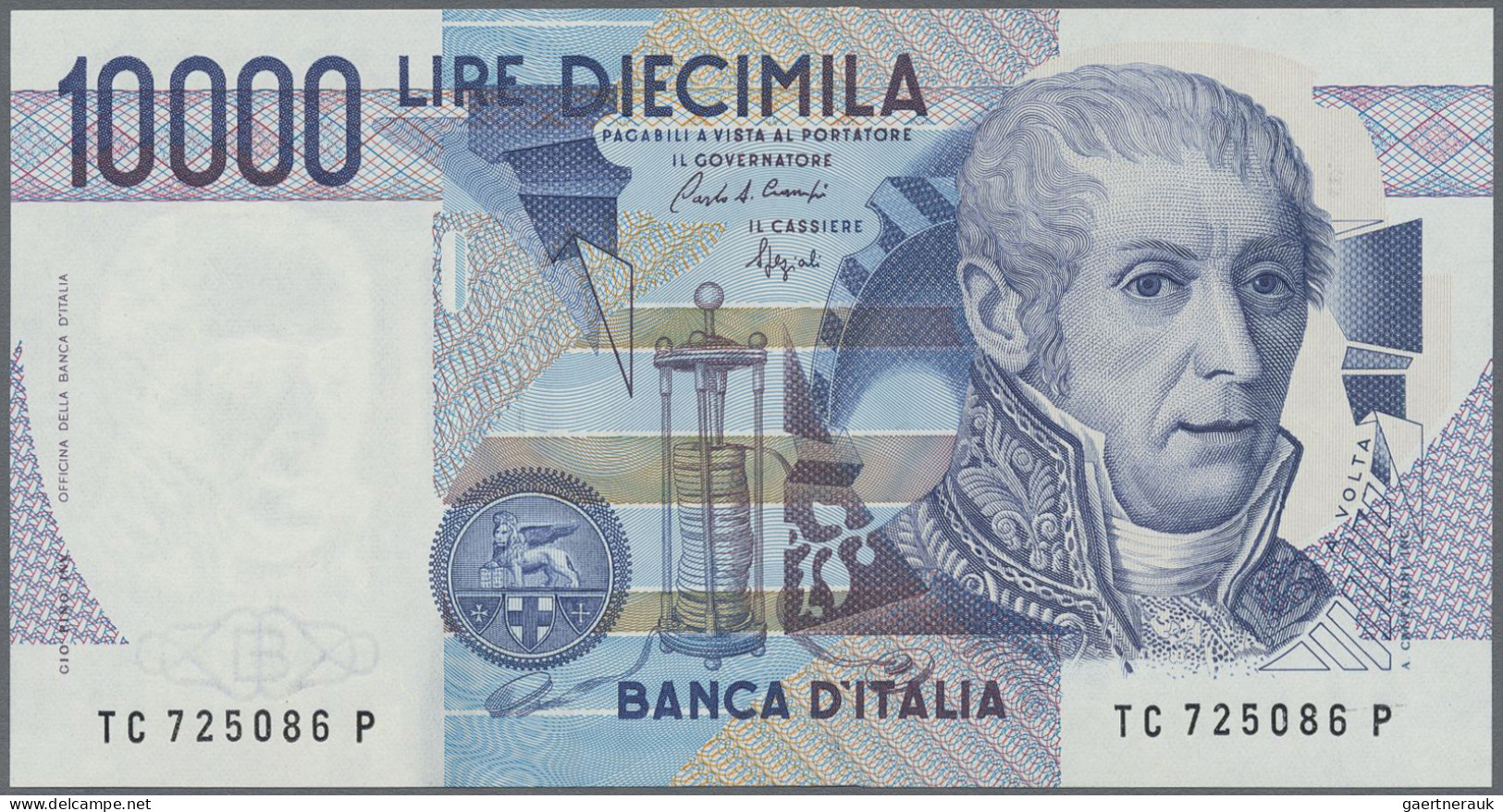 Italy: Banca D'Italia, Lot With 7 Banknotes, Series 1944-1984, With 100 Lire 194 - Other & Unclassified