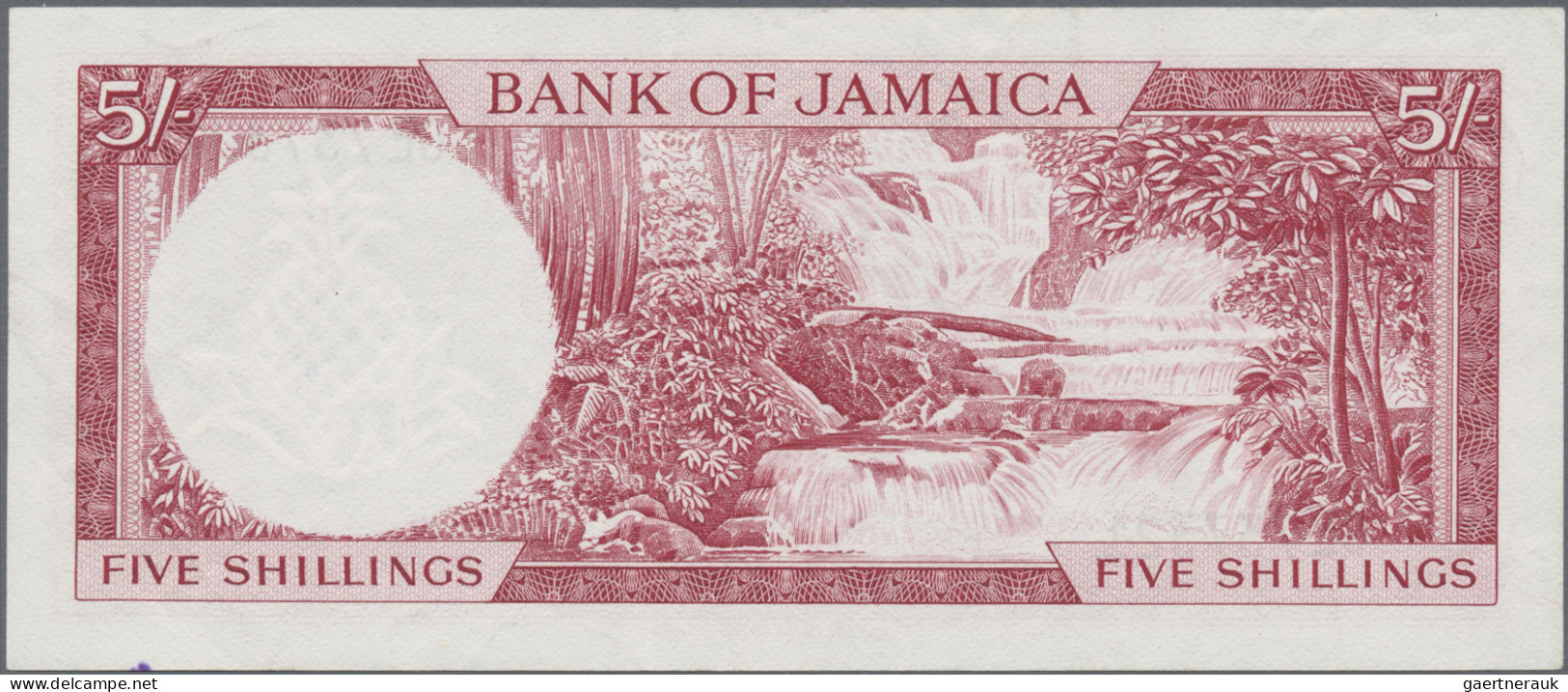 Jamaica: Bank Of Jamaica, Set With 3 Banknotes 5 Shillings, Series ND(1961), P.4 - Jamaica