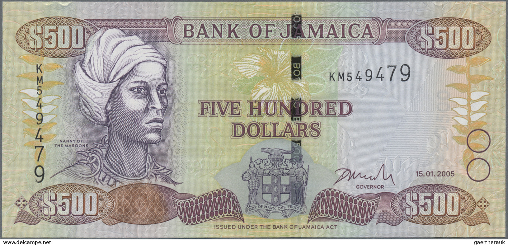 Jamaica: Bank Of Jamaica, Huge Lot With 32 Banknotes, Series 1969-2012, 1 – 1.00 - Jamaica