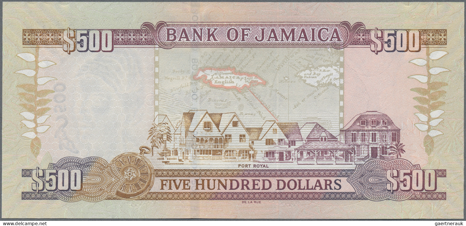 Jamaica: Bank of Jamaica, huge lot with 32 banknotes, series 1969-2012, 1 – 1.00