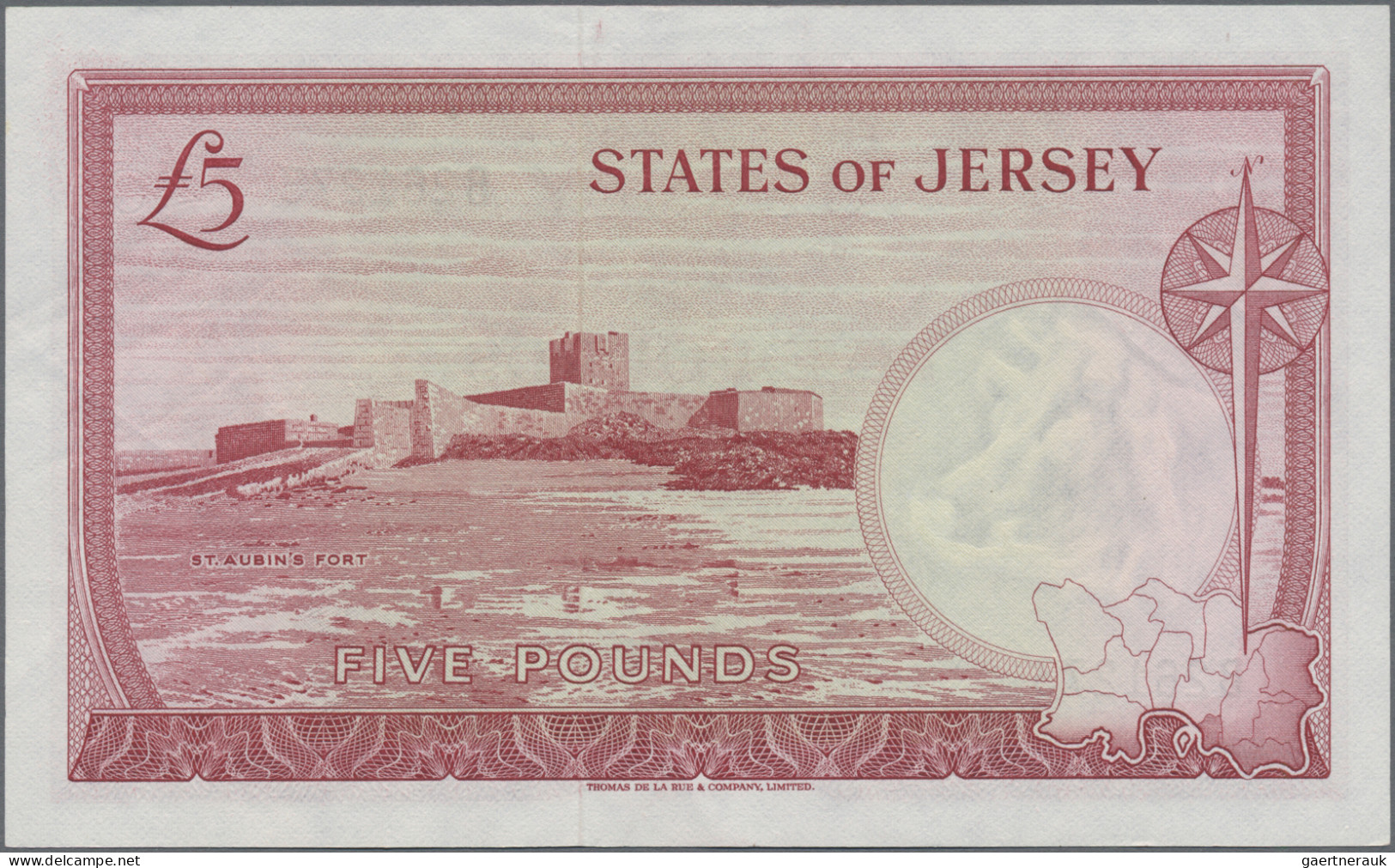 Jersey: The States Of Jersey, Lot With 4 Banknotes, 1963-1972 Series, With 10 Sh - Autres & Non Classés