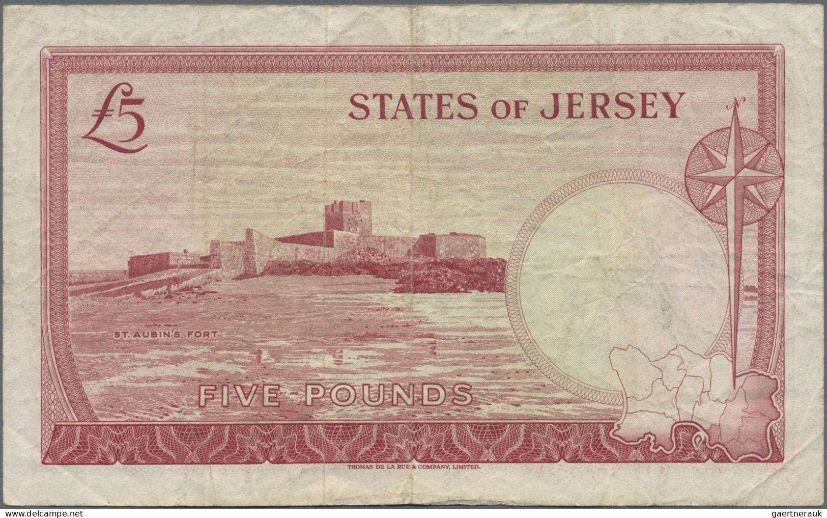 Jersey: The States Of Jersey, Lot With 4 Banknotes, 1963-1972 Series, With 10 Sh - Autres & Non Classés
