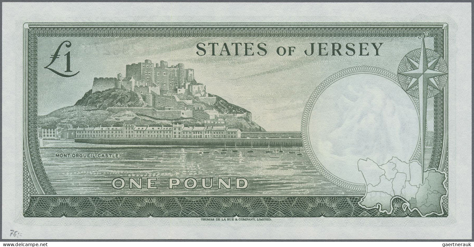 Jersey: The States Of Jersey 1 Pound ND(1963) With Signature: J. Clennett, P.8b - Autres & Non Classés