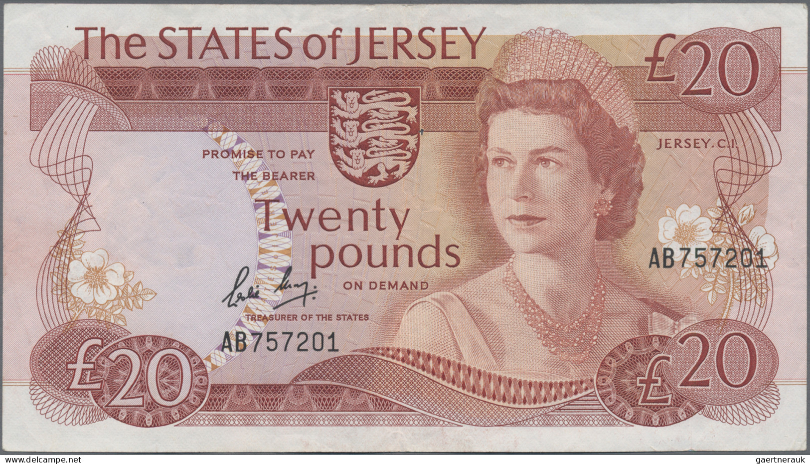 Jersey: The States Of Jersey, Lot With 6 Banknotes, Series 1983/85, With 1 Pound - Otros & Sin Clasificación