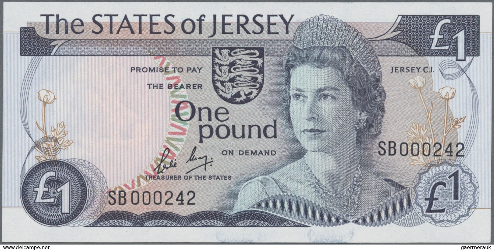 Jersey: The States Of Jersey, Lot With 6 Banknotes, Series 1983/85, With 1 Pound - Autres & Non Classés