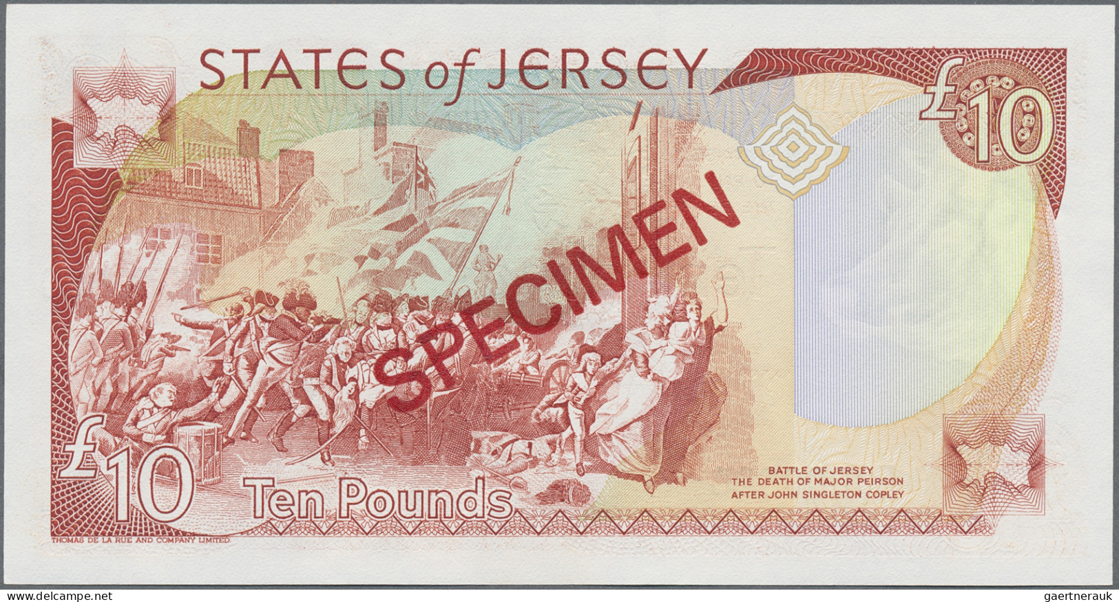 Jersey: The States Of Jersey, Huge Lot With 9 Banknotes, Series 1989-1993, With - Autres & Non Classés