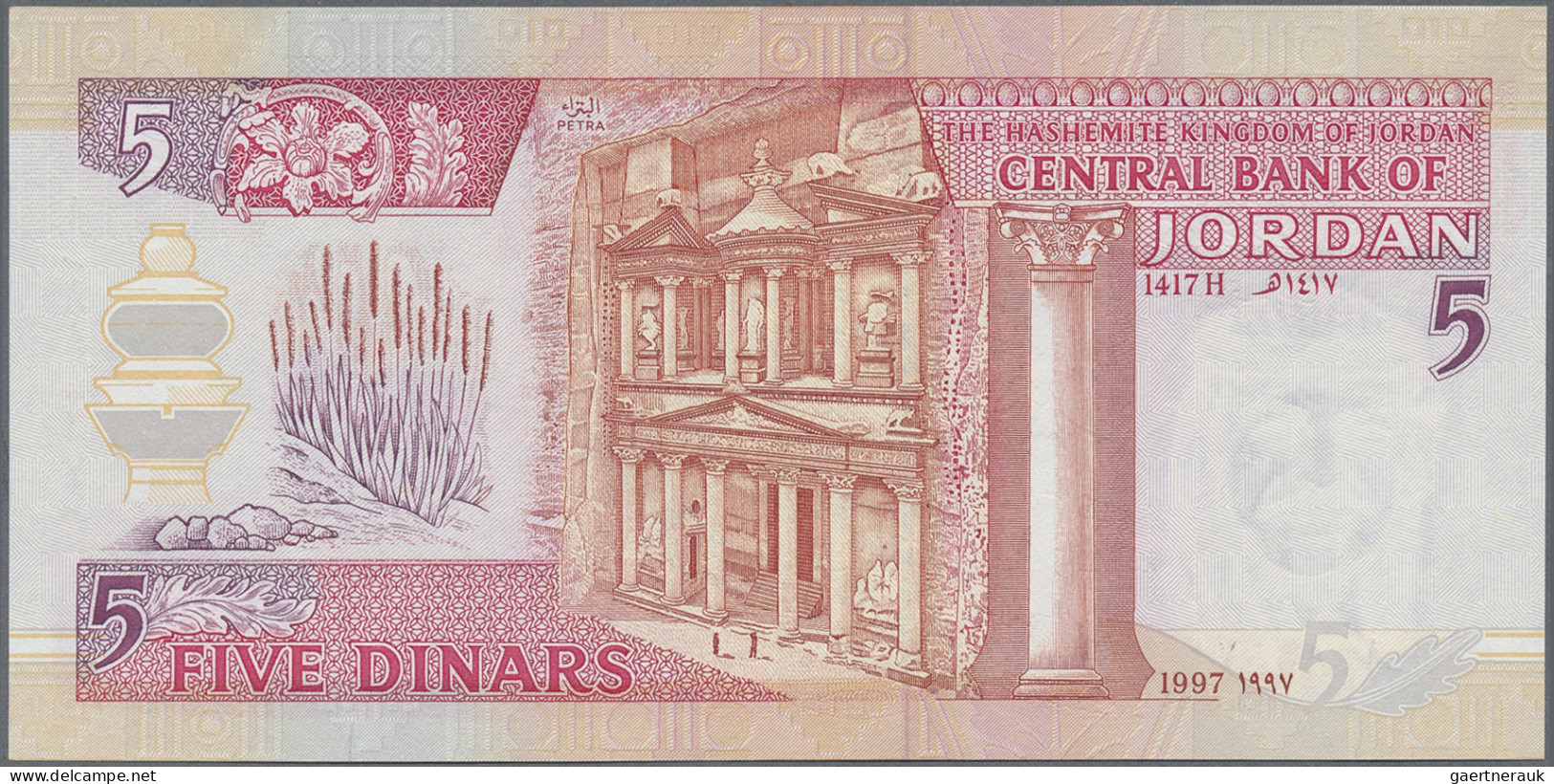 Jordan: Central Bank Of Jordan, Set With 11 Banknotes, Series 1992-2012, Compris - Jordania