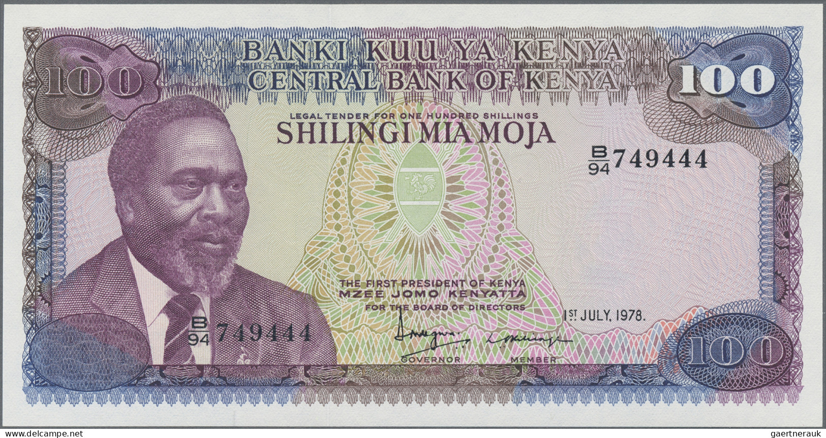 Kenya: Central Bank Of Kenya, Giant Lot With 40 Banknotes, Series 1978-2008, Com - Kenia