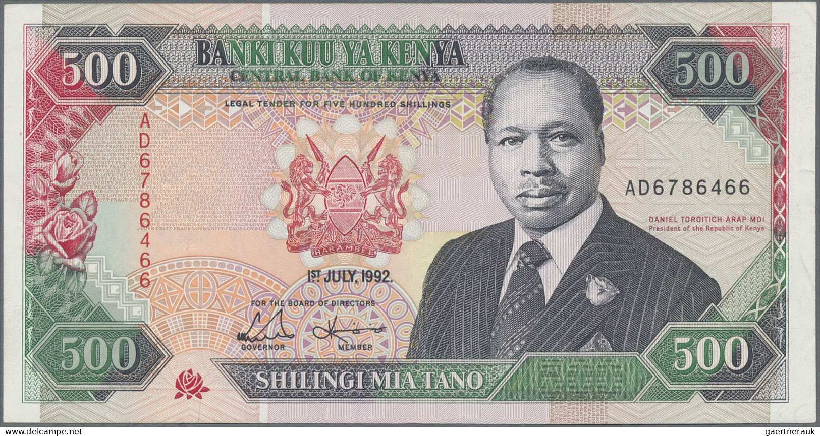 Kenya: Central Bank of Kenya, giant lot with 40 banknotes, series 1978-2008, com