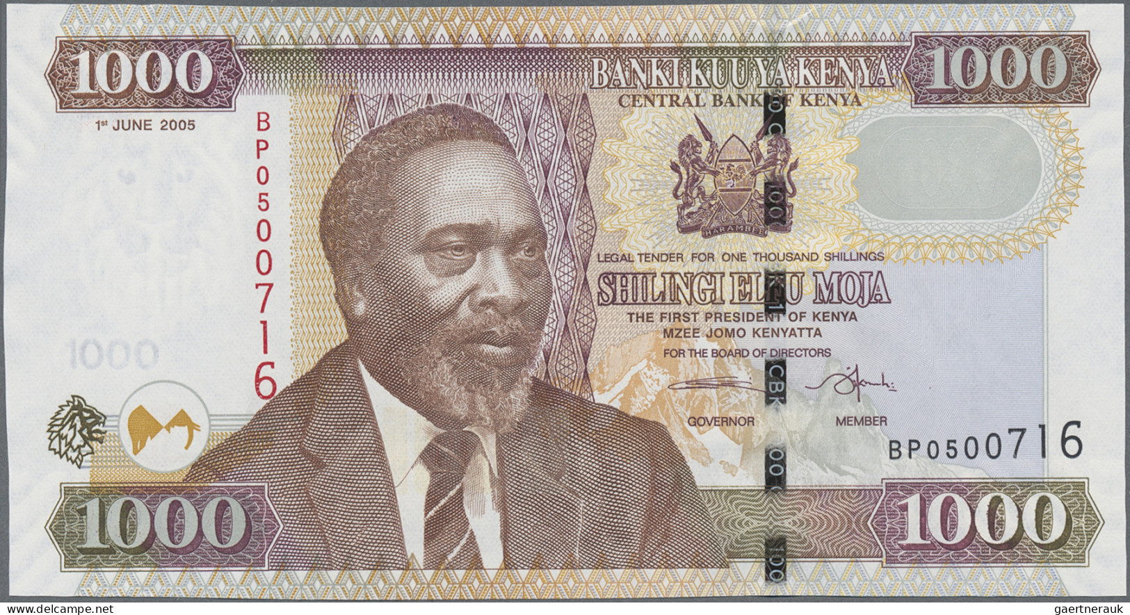 Kenya: Central Bank of Kenya, giant lot with 40 banknotes, series 1978-2008, com