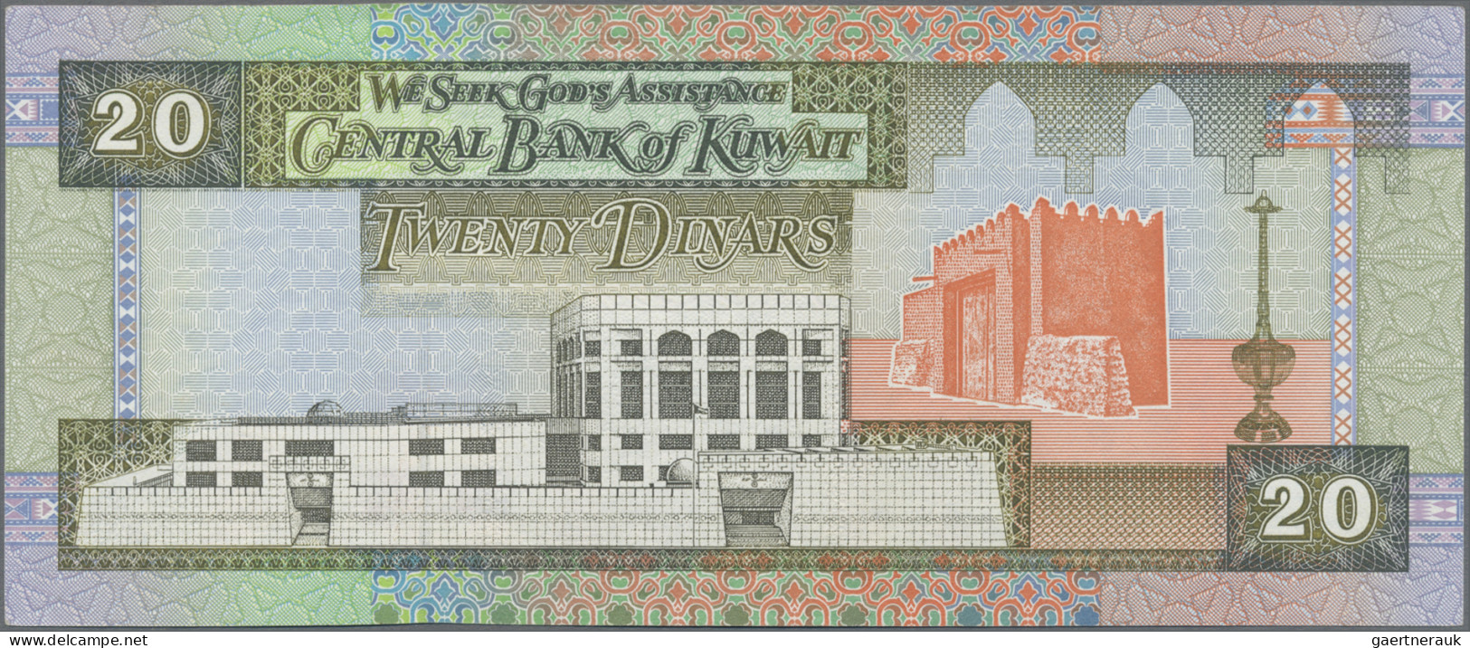 Kuwait: Central Bank Of Kuwait, Lot With 12 Banknotes, Series 1993-2014, With ¼, - Koweït