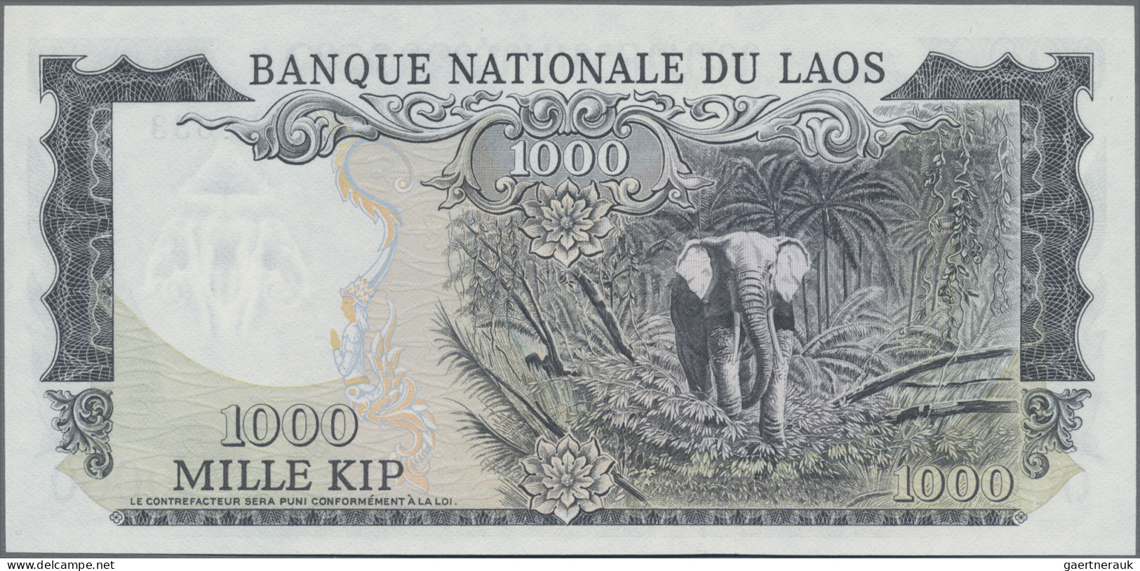 Laos: Banque Nationale Du Laos, Huge Lot With 15 Banknotes, Series 1957-1978, Co - Laos