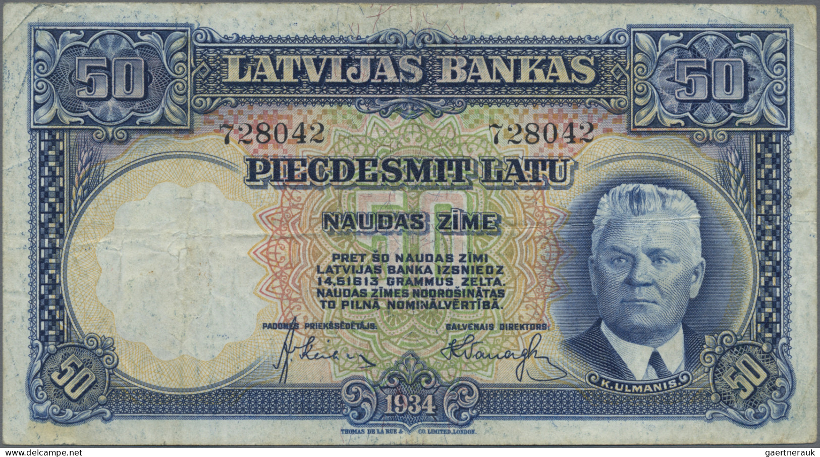 Latvia: Latvijas Banka, Very Nice Set With 3 Banknotes, With 25 Lati 1928 (P.18a - Lettonie