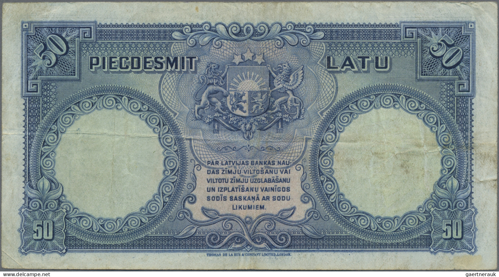 Latvia: Latvijas Banka, Very Nice Set With 3 Banknotes, With 25 Lati 1928 (P.18a - Lettland