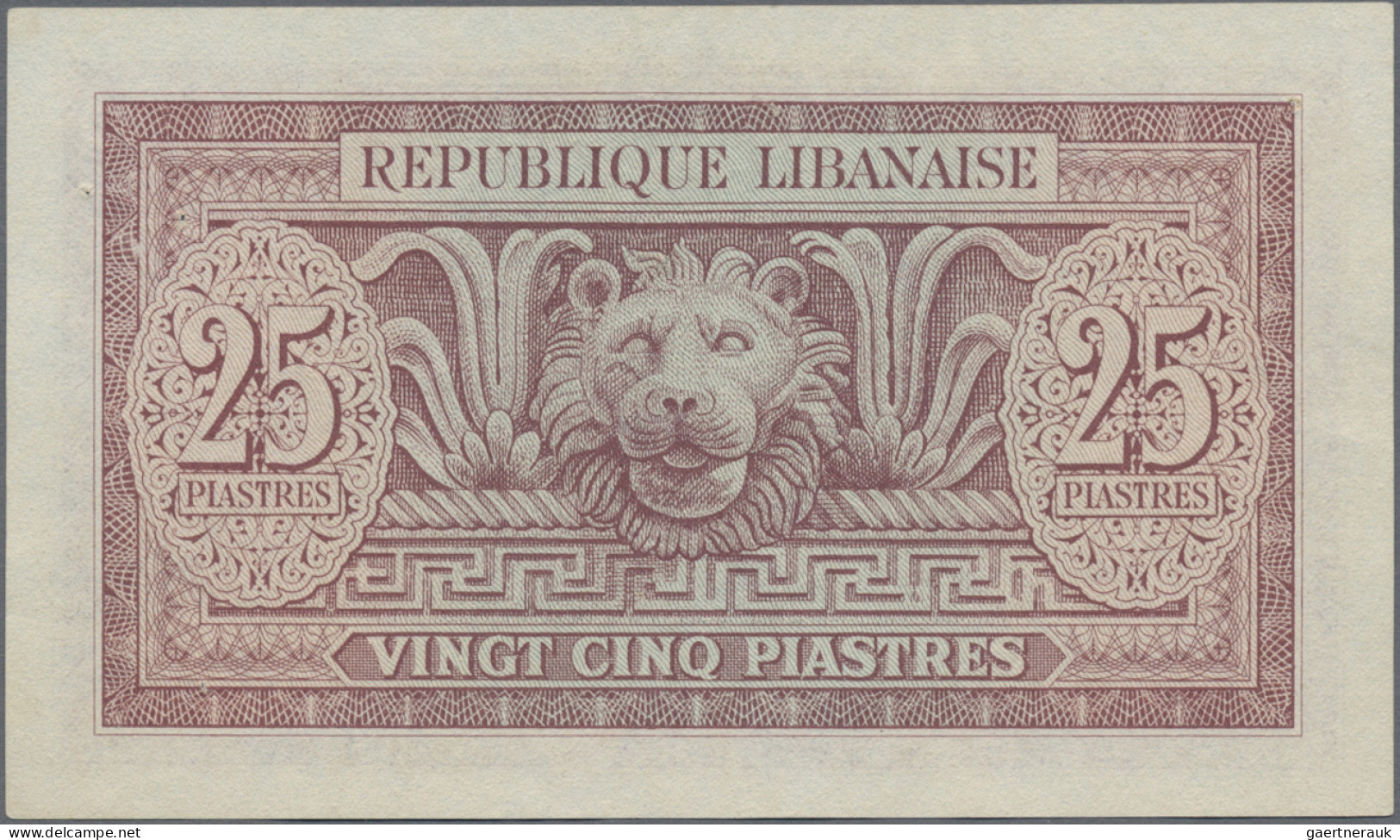 Lebanon: République Libanaise, Set With 6 Banknotes, 1944-1950 Series, With 5 An - Lebanon