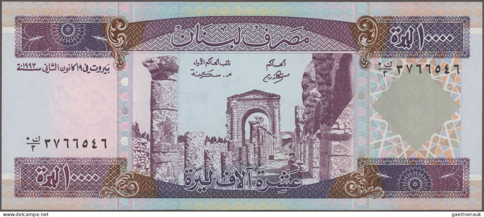 Lebanon: Banque Du Liban, Huge Lot With 31 Banknotes, Series 1968-2014, 1-100.00 - Liban