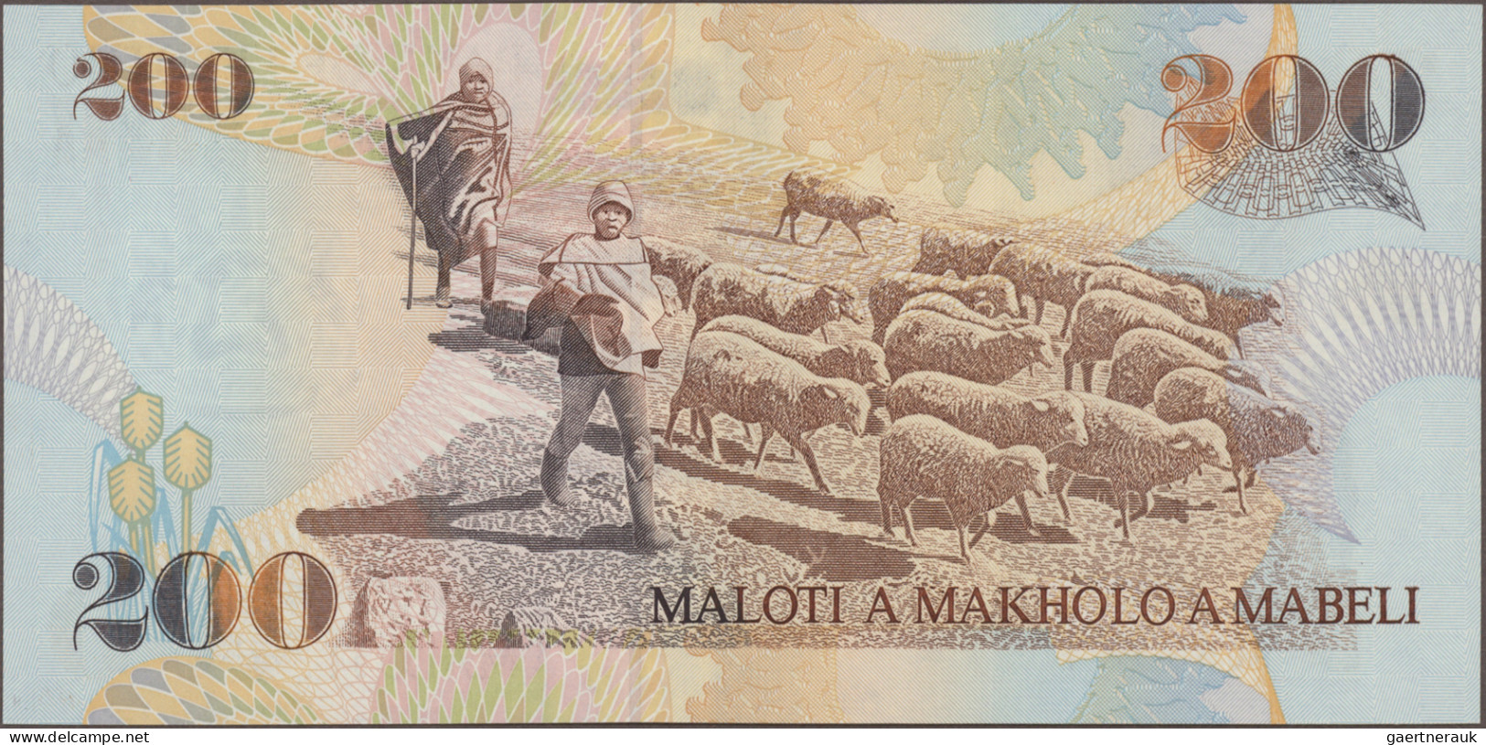 Lesotho: Central Bank Of Lesotho, Huge Lot With 17 Banknotes, Series 1994-2010, - Lesotho