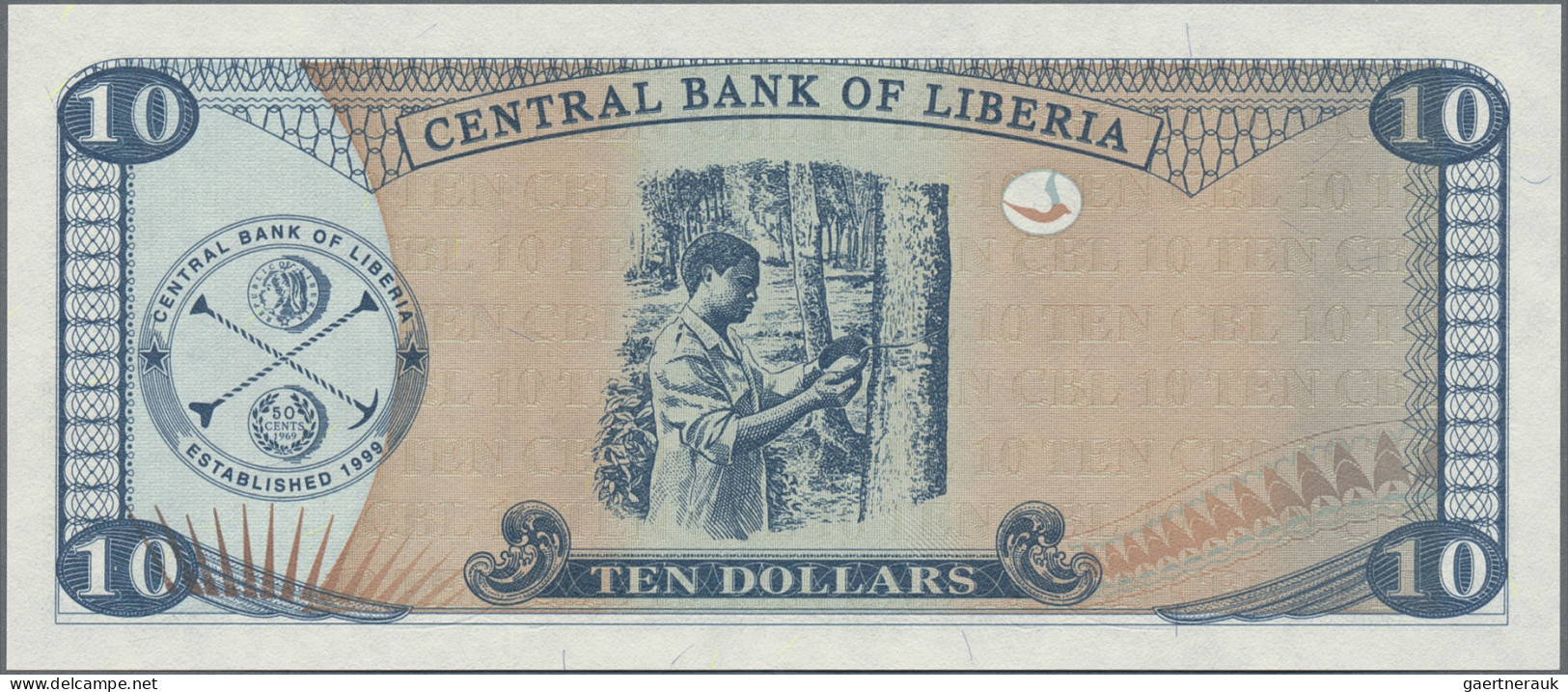 Liberia: National Bank Of Liberia, Lot With 13 Banknotes, 1991-2011 Series, 5-10 - Liberia