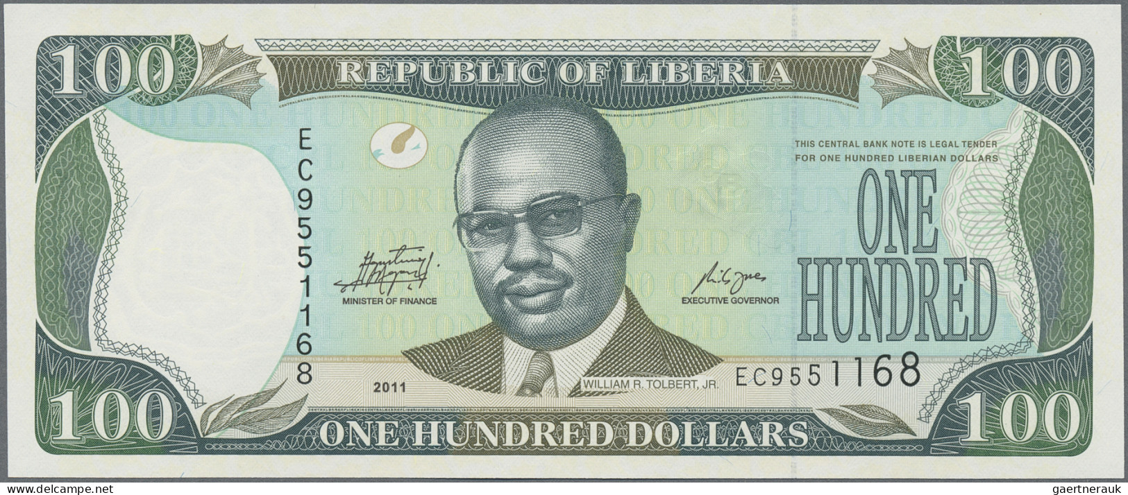 Liberia: National Bank Of Liberia, Lot With 13 Banknotes, 1991-2011 Series, 5-10 - Liberia