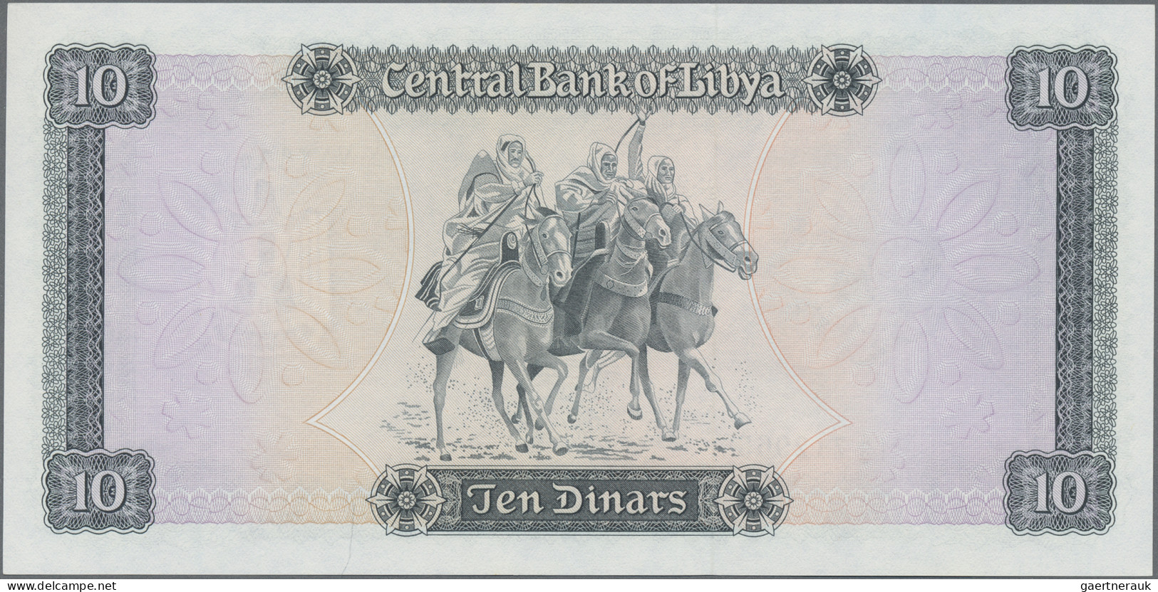 Libya: Central Bank Of Libya, Lot With 6 Banknotes, Series 1971-72, Comprising ¼ - Libye