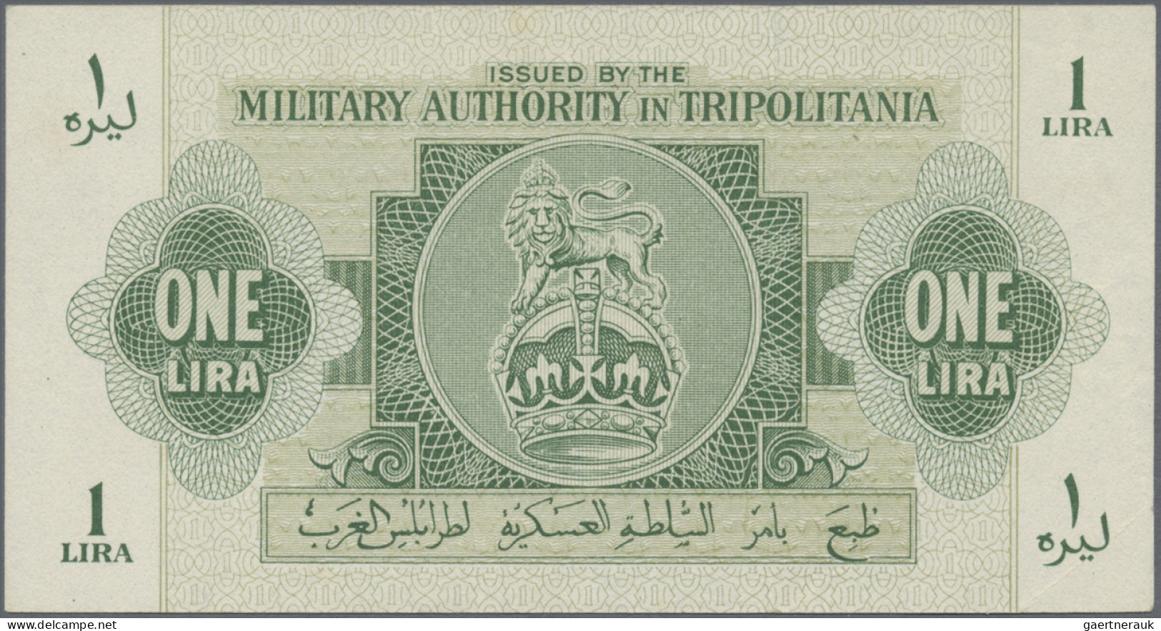 Libya: Military Authority In Tripolitania, Set With 4 Banknotes, Series ND(1943) - Libye