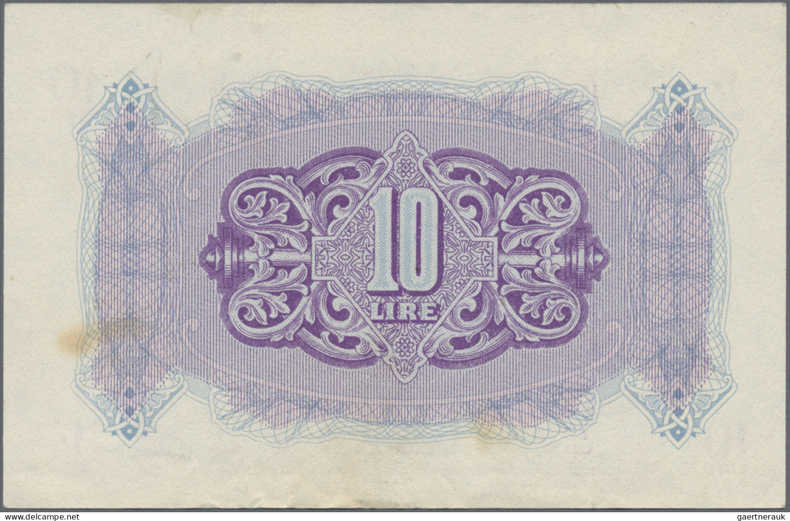 Libya: Military Authority in Tripolitania, set with 4 banknotes, series ND(1943)