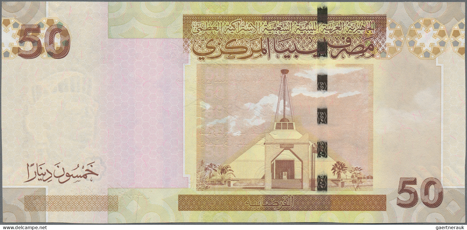 Libya: Central Bank of Libya, huge lot with 34 banknotes, series 1981-2015, comp