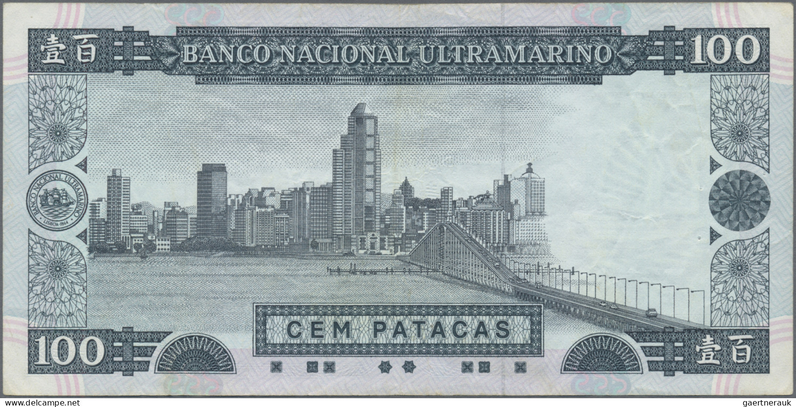 Macao: Banco Nacional Ultramarino, Lot With 50, 100 And 500 Patacas 1990-1992, P - Macao