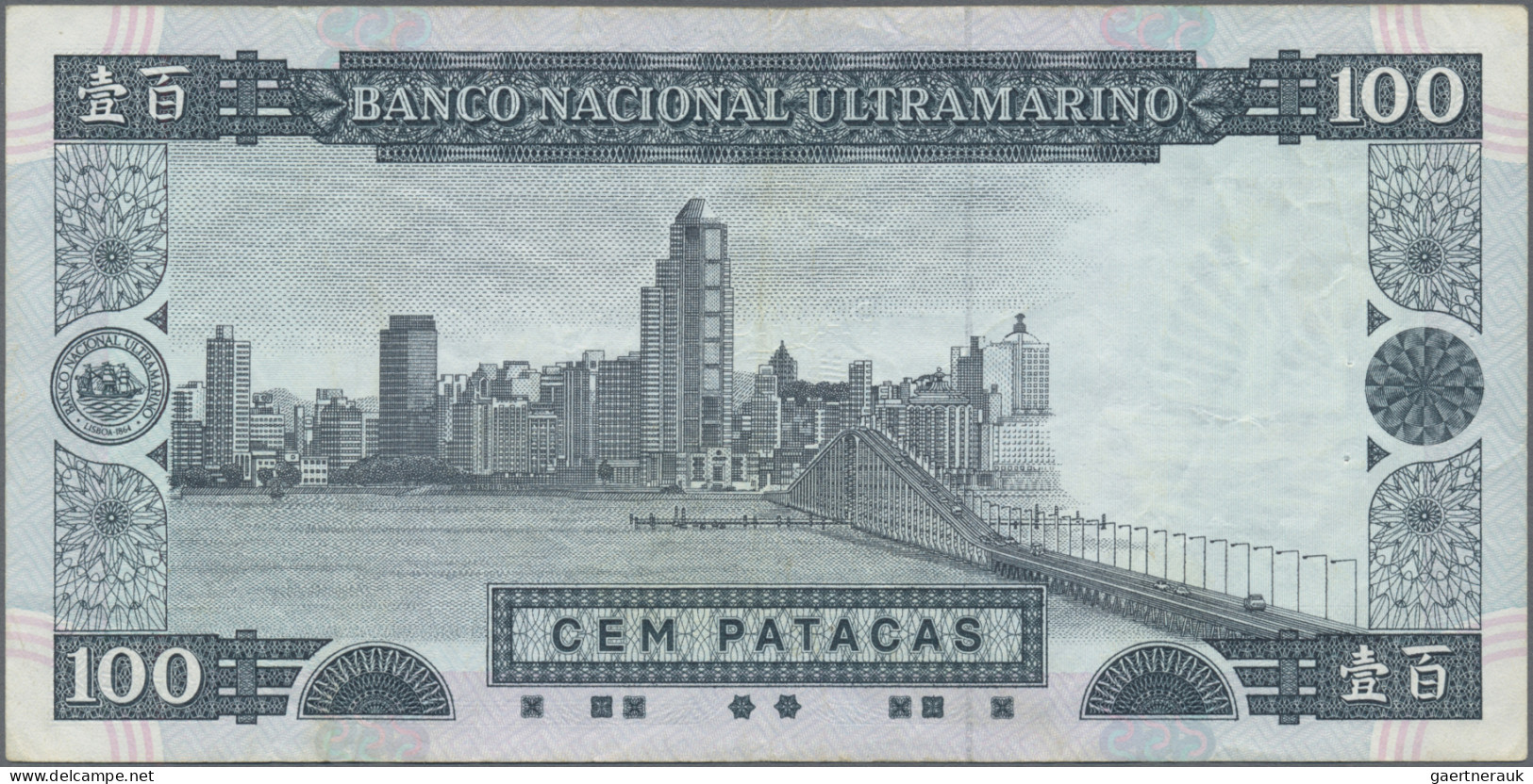 Macao: Banco Nacional Ultramarino, Lot With 50, 100 And 500 Patacas 1990-1992, P - Macau