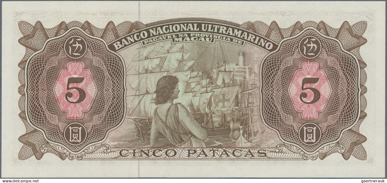 Macao: Banco Nacional Ultramarino, Huge Lot With 15 Banknotes, Series 1944-2006, - Macao