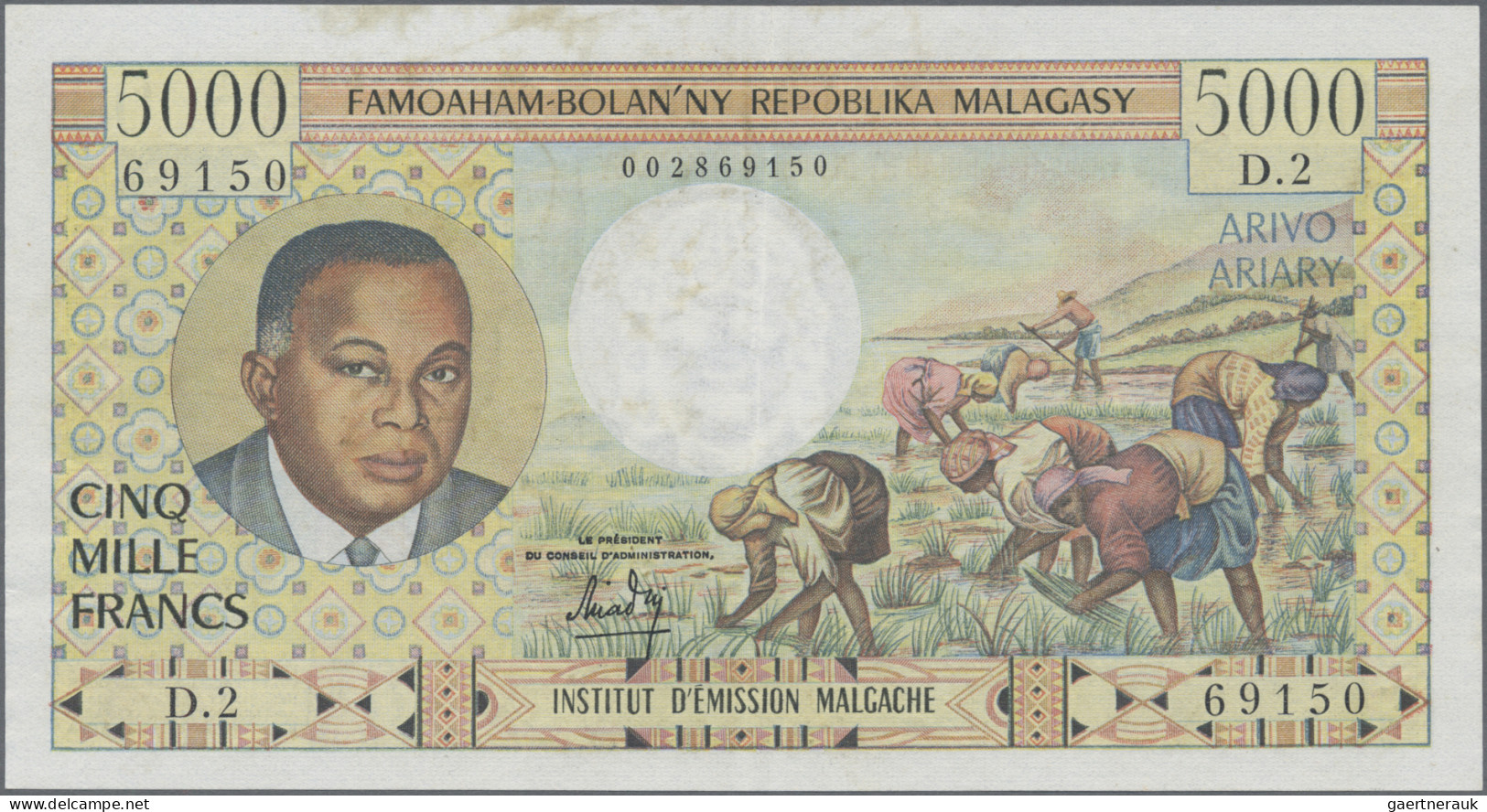 Madagascar: Institut d'Émission Malgache – Famoaham-Bolan'ny Repoblika Malagasy,