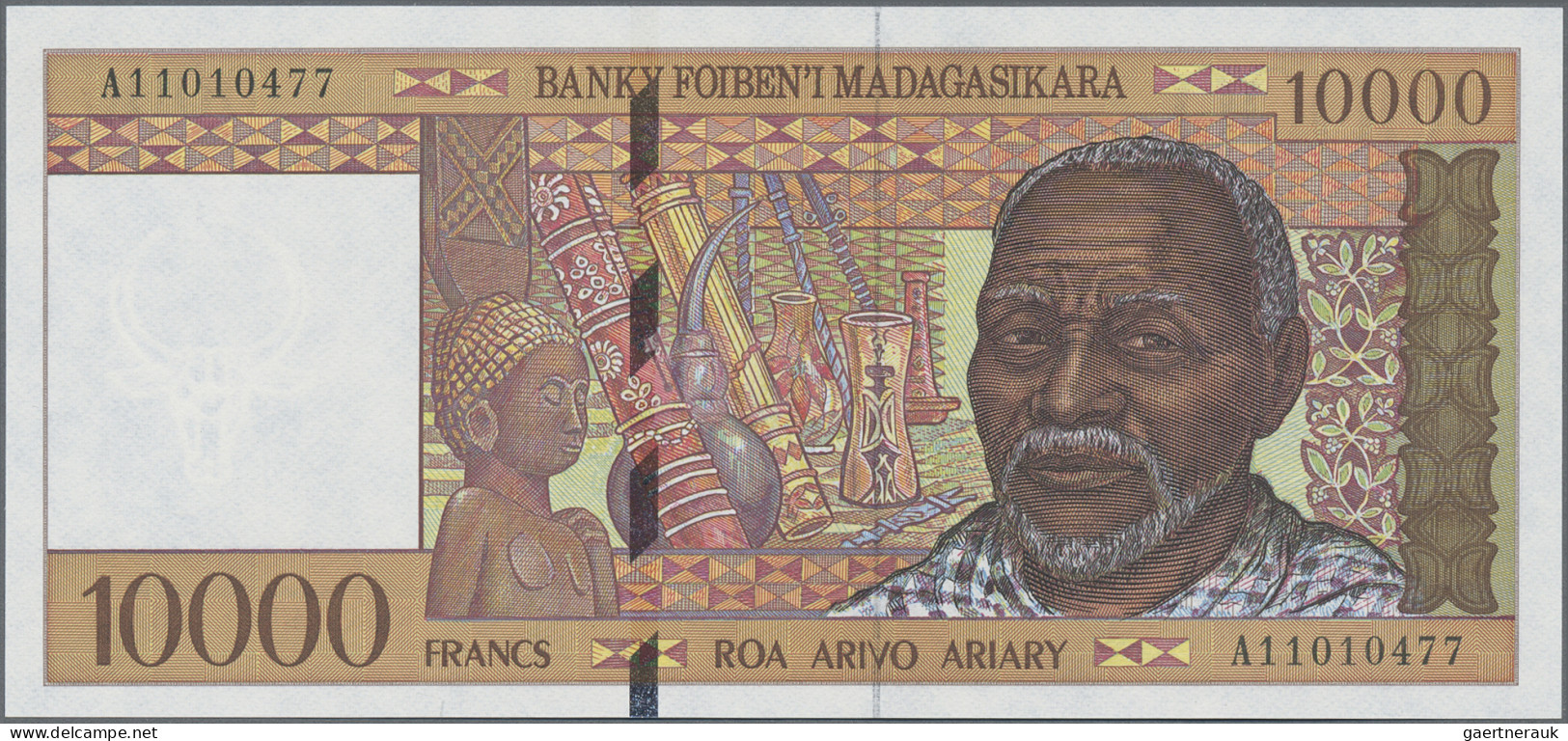 Madagascar: Banky Foiben'i Madagasikara, Huge Lot With 20 Banknotes, Series 1994 - Madagaskar