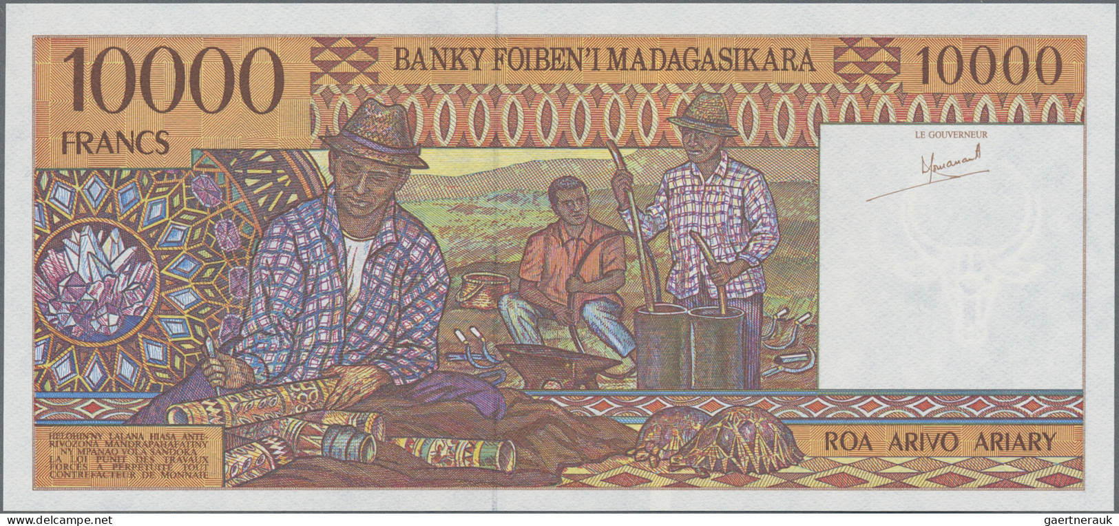 Madagascar: Banky Foiben'i Madagasikara, Huge Lot With 20 Banknotes, Series 1994 - Madagascar