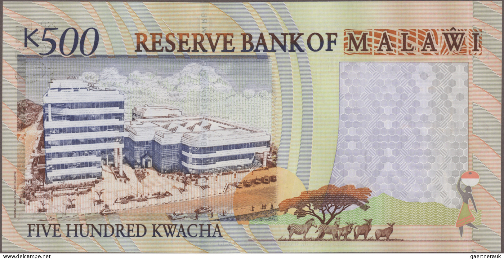 Malawi: Reserve Bank Of Malawi, Huge Lot With 34 Banknotes, 1990-2013 Series, 1 - Malawi