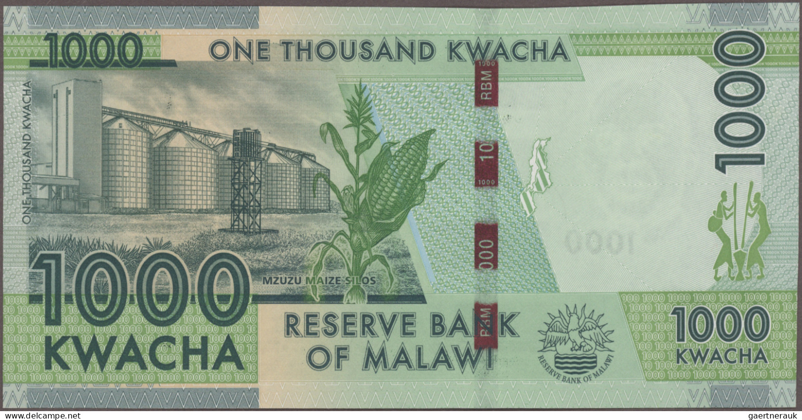 Malawi: Reserve Bank Of Malawi, Huge Lot With 34 Banknotes, 1990-2013 Series, 1 - Malawi
