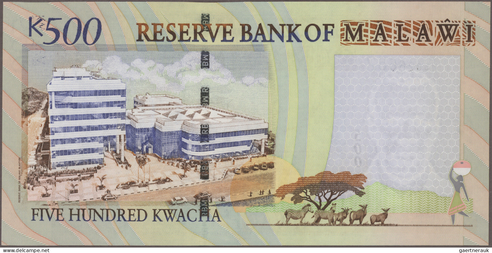 Malawi: Reserve Bank Of Malawi, Huge Lot With 34 Banknotes, 1990-2013 Series, 1 - Malawi