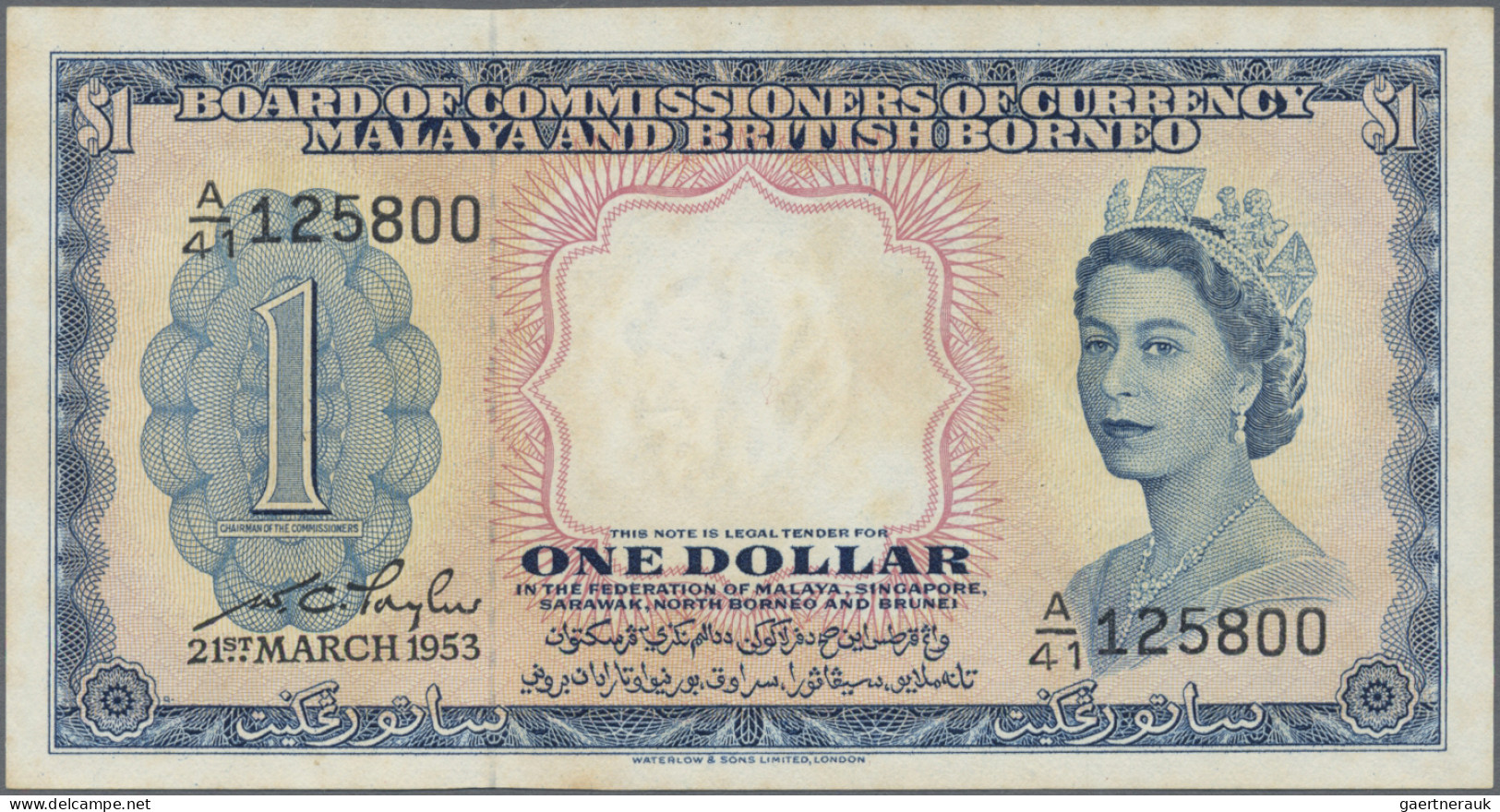 Malaya & British Borneo: Board Of Commissioners Of Currency – Malaya And British - Malasia