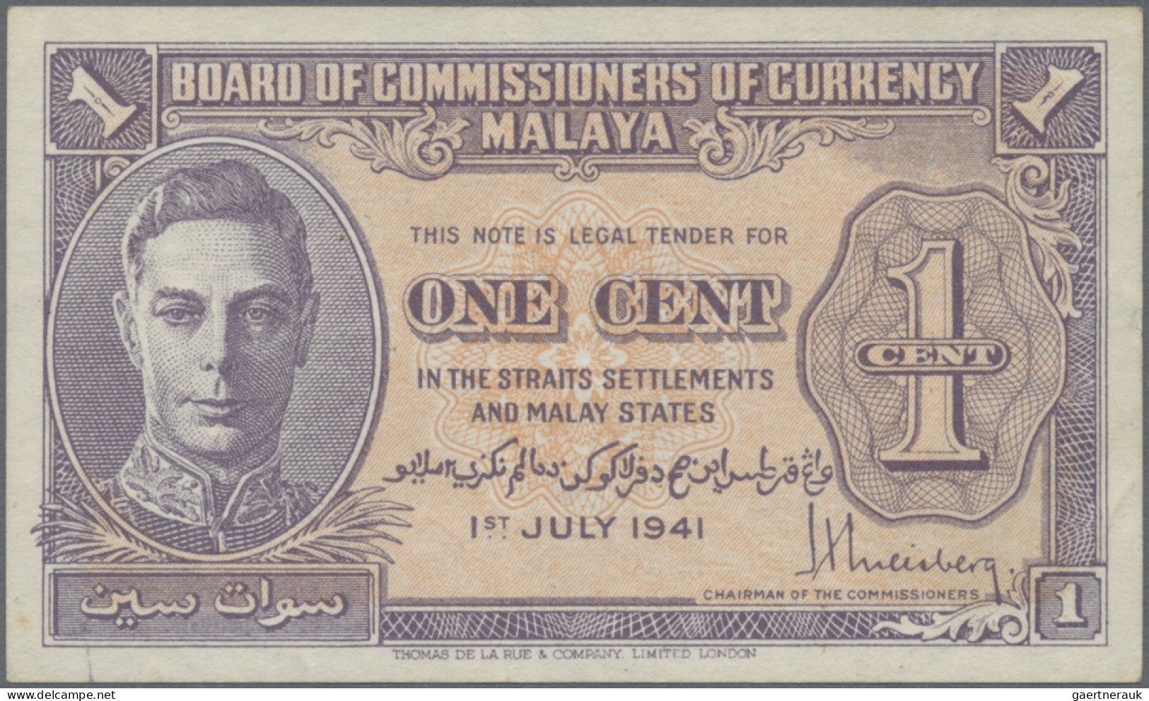 Malaya: Board Of Commissioners Of Currency – MALAYA, Lot With 7 Banknotes, With - Maleisië