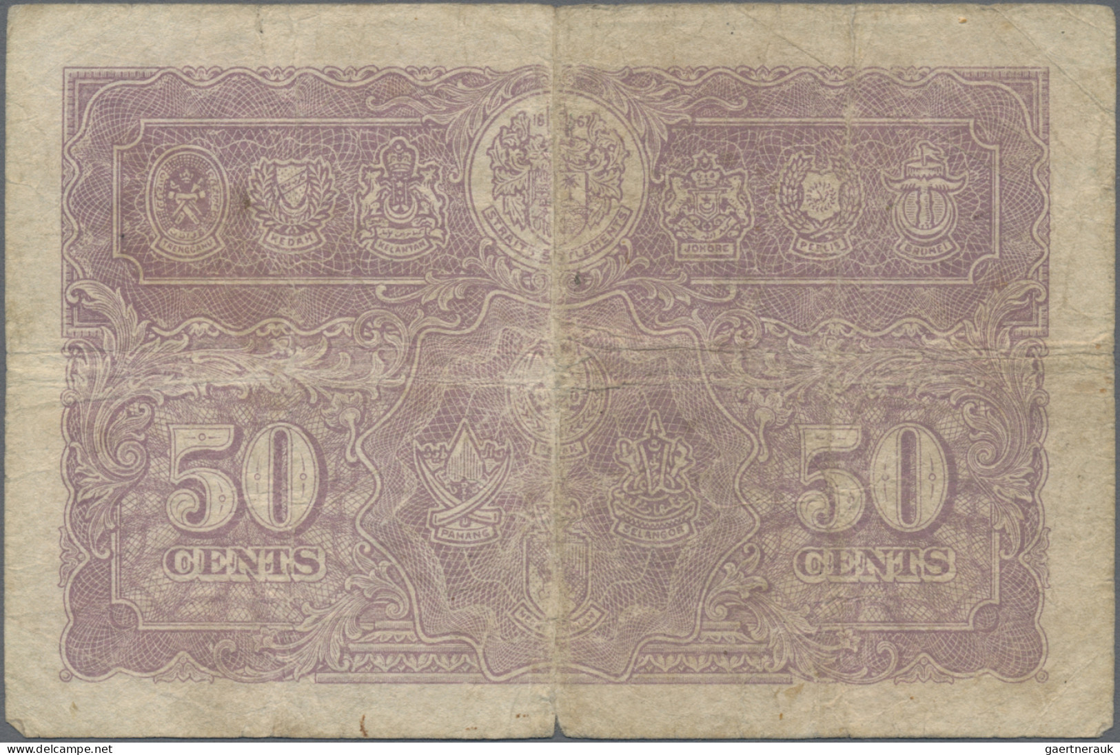 Malaya: Board of Commissioners of Currency – MALAYA, lot with 7 banknotes, with