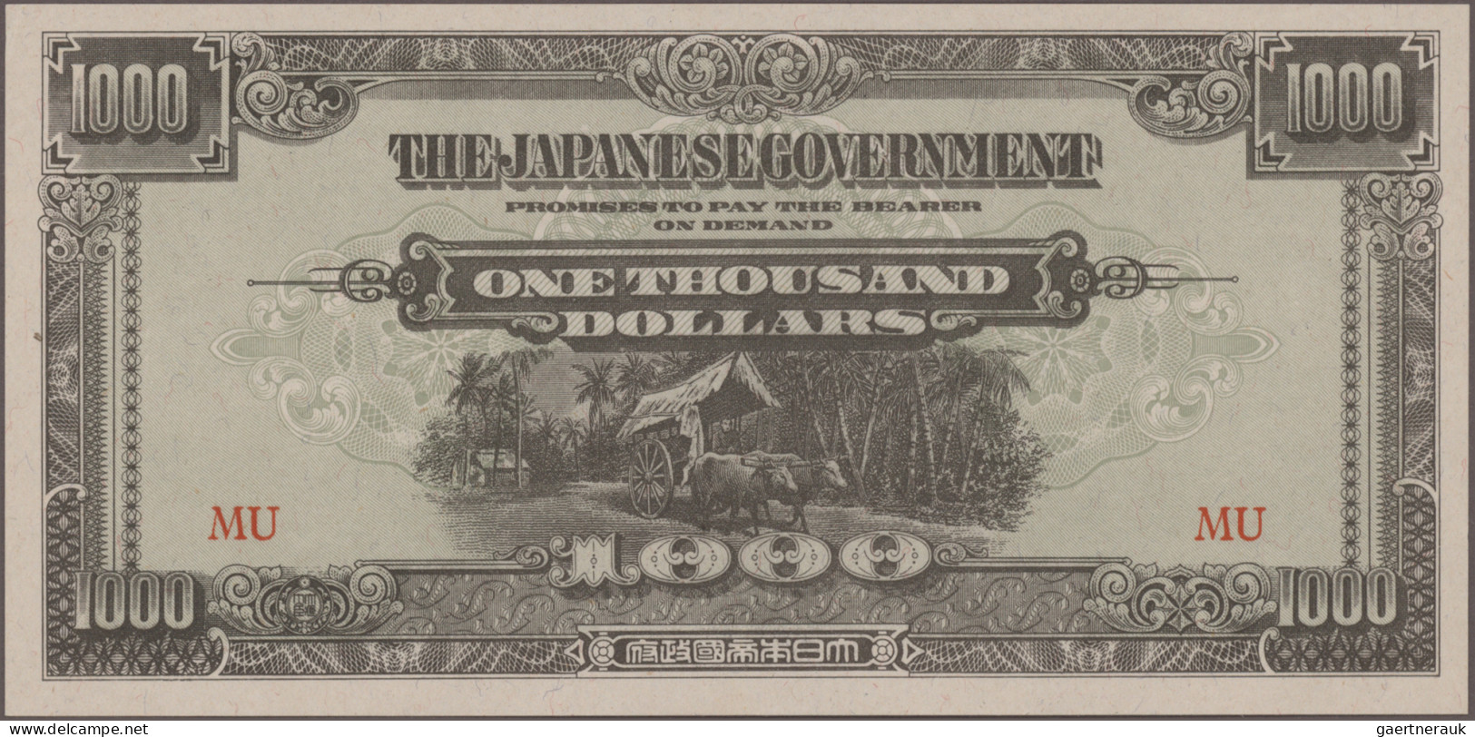 Malaya: Japanese Government – MALAYA, Lot With 11 Banknotes, 1942-1945 Series, W - Malasia
