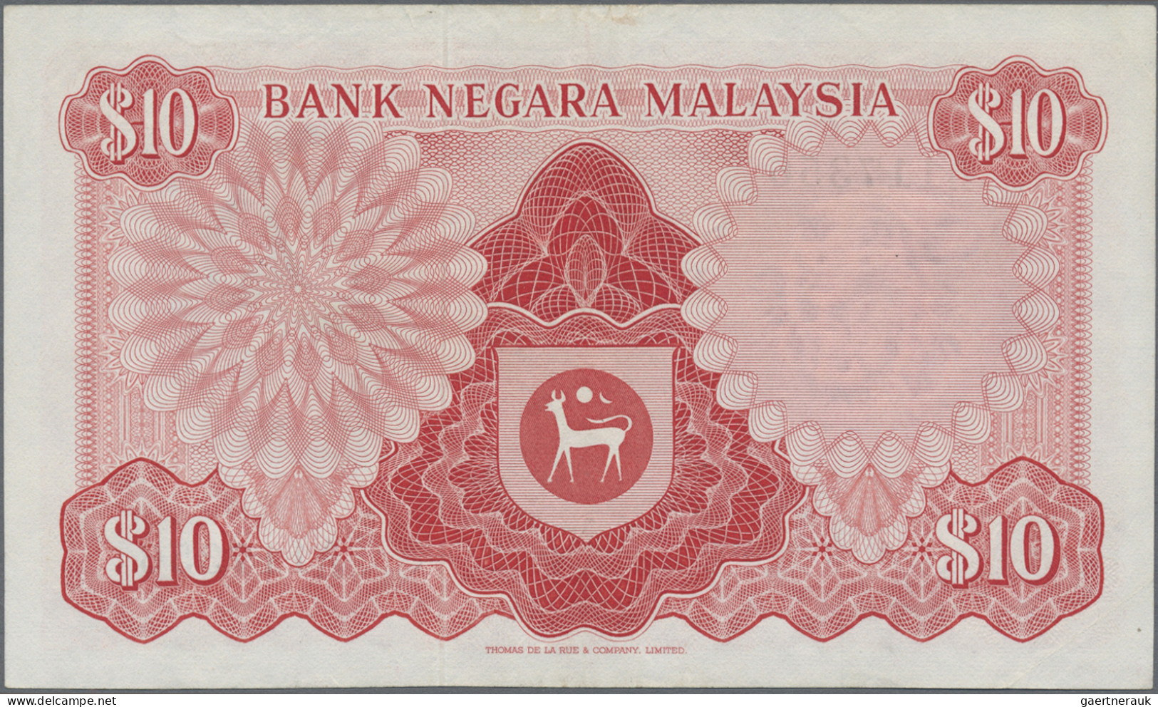 Malaysia: Bank Negara Malaysia, lot with 6 banknotes, 1967-1981 series, with 1,
