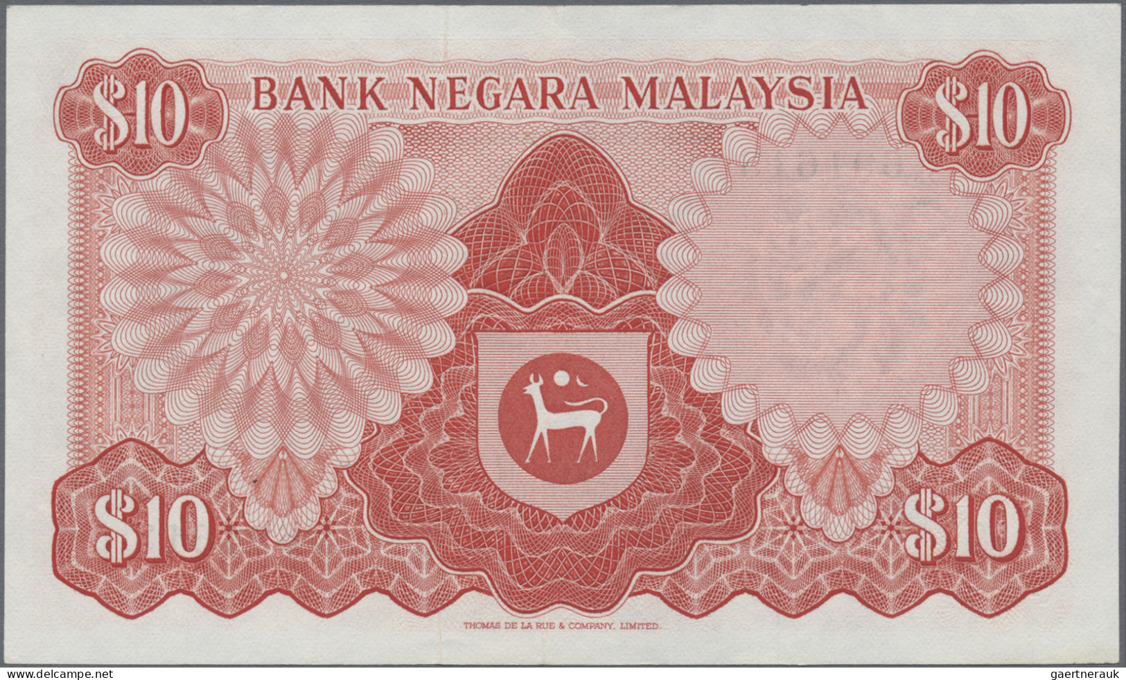 Malaysia: Bank Negara Malaysia, lot with 6 banknotes, 1967-1981 series, with 1,