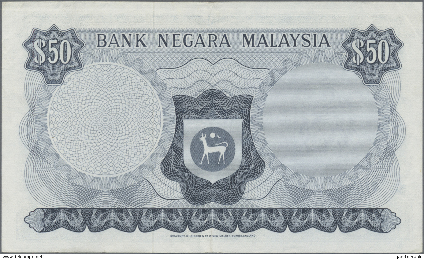 Malaysia: Bank Negara Malaysia, 50 Ringgit ND(1976-81), Series A/79 And Signatur - Malaysia